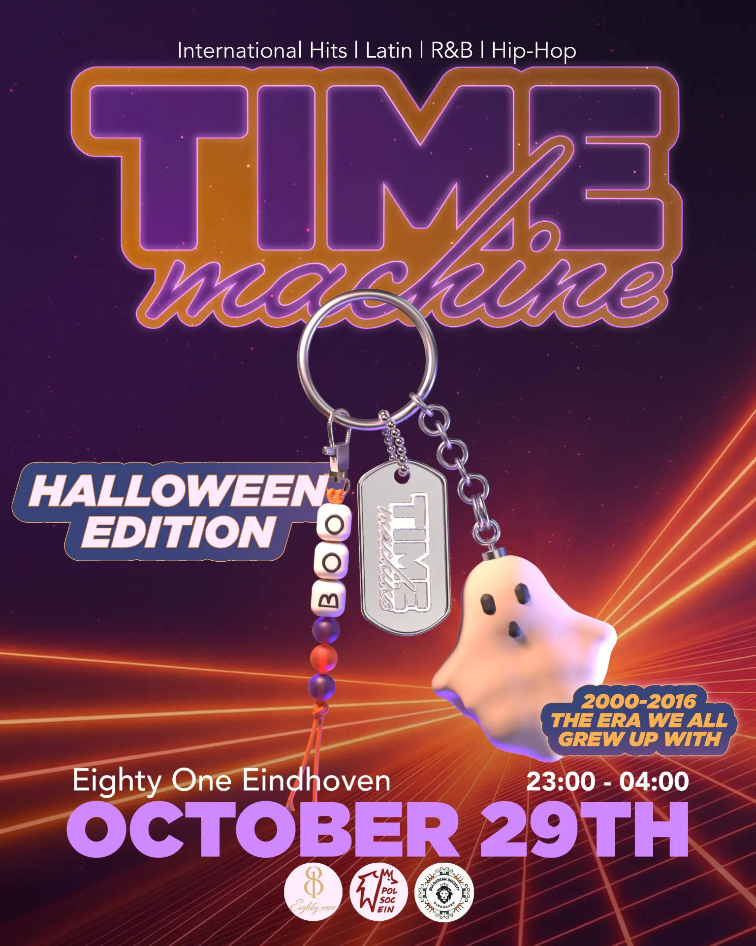 Time Machine Eindhoven Halloween event flyer